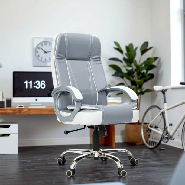 Palarial High-Back Office Executive Chair with Padded Armrests and Adjustable Recline Leatherette Office Executive Chair