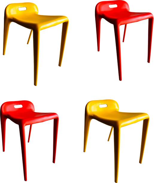 KITHANIA Visitor Chair Study Chair for Students Designer Accent cafe Chair combo NA Study Stacking Chair