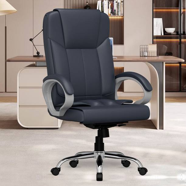 FUGO Chair FG17 Office Chair, Study Chair, Computer Chair, 3 Years Warranty Leatherette Office Executive Chair