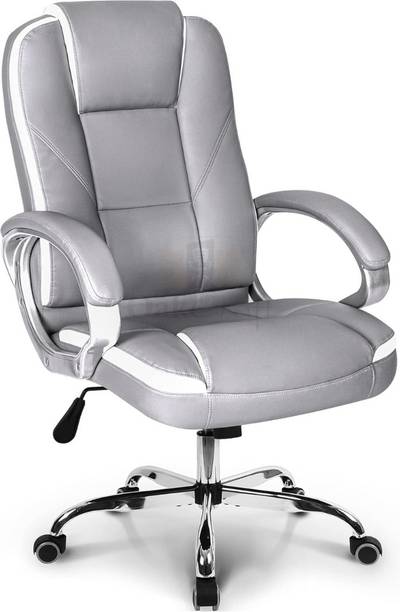 Oakcraft Luxury HIGH Back with Steel Base and 3 Year manufacturer Warranty on the Product Leatherette Office Executive Chair