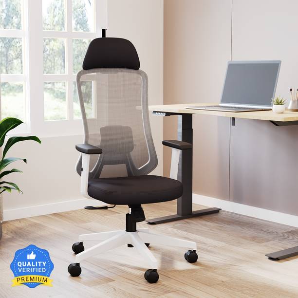 CARLTON LONDON ErgoSmart Fabric, Mesh Office Adjustable Arm Chair