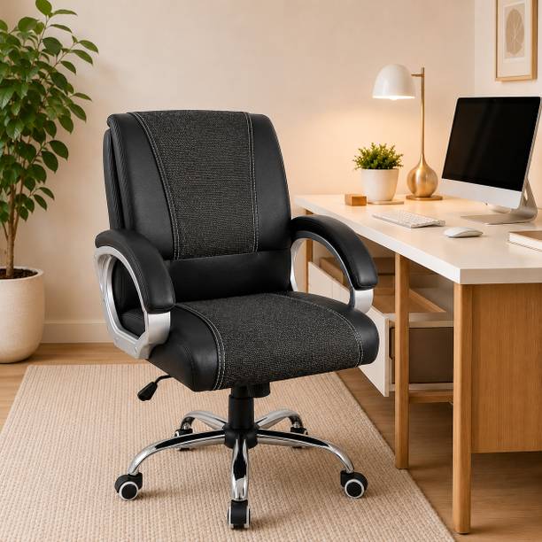 SitWood Office Chair Leatherette, Jute Office Executive Chair