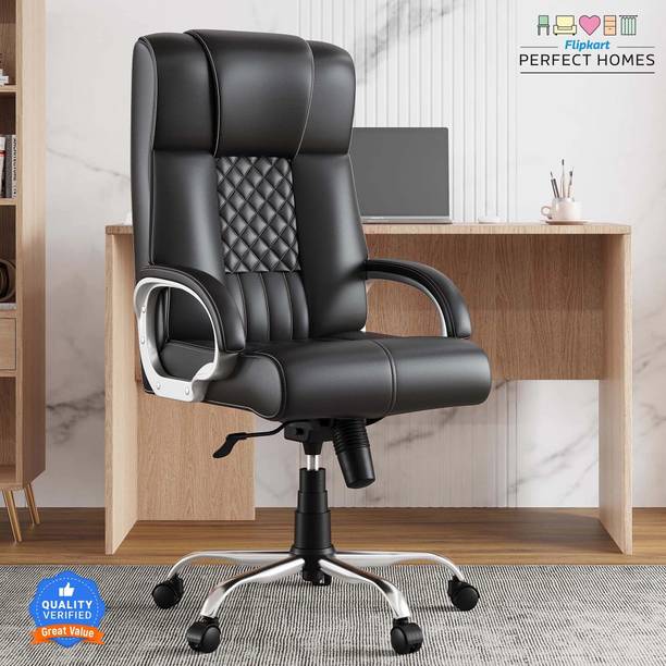 Flipkart Perfect Homes Zenova High Back Ergonomic Revolving Chair Leatherette Office Executive Chair