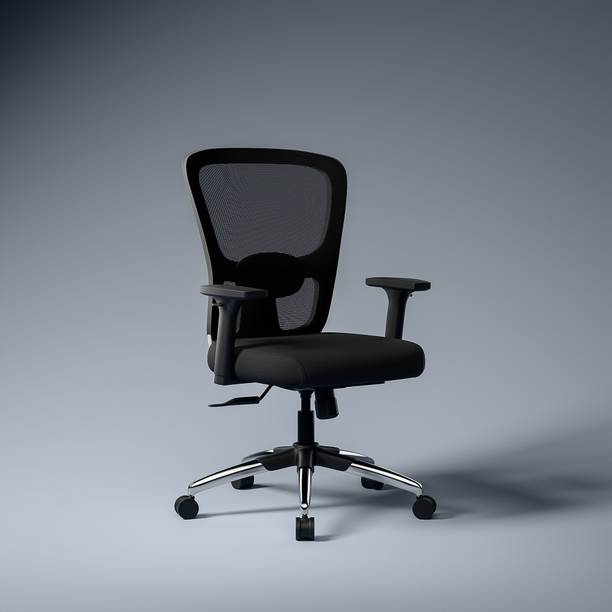 GREEN SOUL Jupiter Superb Mid Back Ergonomic Chair|Home, Office|Adj. Armrest|Lumbar Support Mesh Office Adjustable Arm Chair