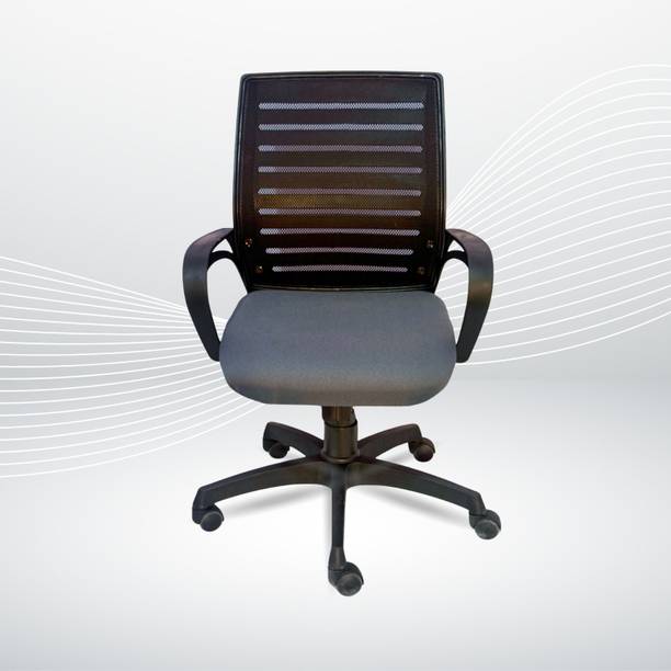 RW REST WELL Jerry Executive Office & Study Chair|Adjustable Height & 360° Swivel Wheels| Leatherette Office Executive Chair