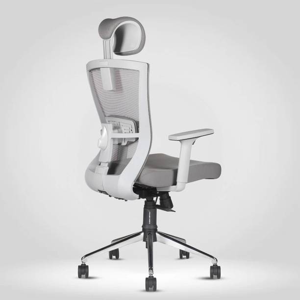 HUMAN METHOD FLORIDA PRO PREMIUM Ergonomic High Back Executive Chair|Multi-lock |Seat Slider Mesh, Nylon Office Adjustable Arm Chair