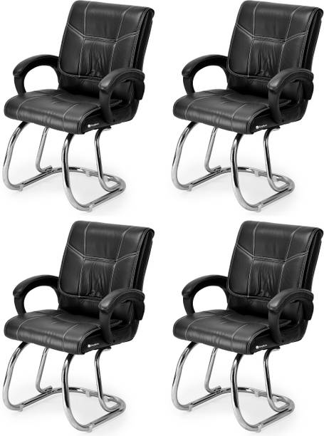 APPLE FURNITURE Ergonomic Office Home study reception school library visitor chair Leatherette Office Arm Chair