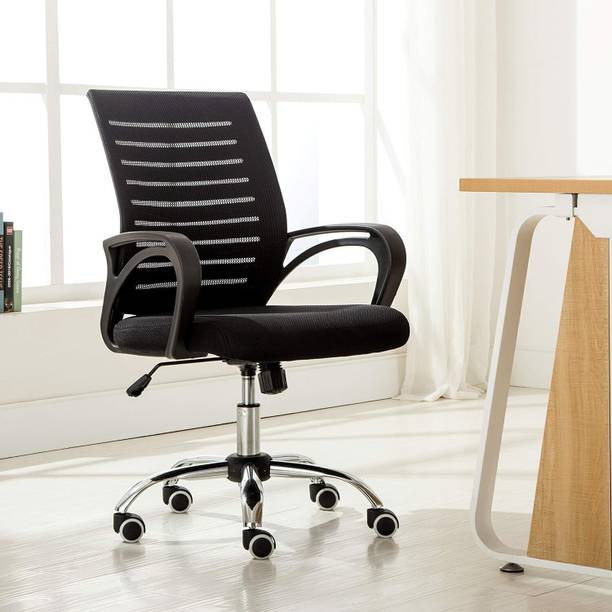 POLO Desire Mesh C01 Comfortable Sturdy Metal Base Nylon Revolving Chair Fabric, Mesh Office Executive Chair