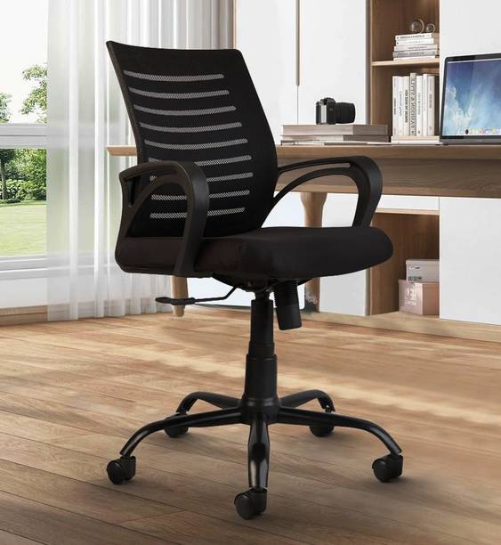 SOMRAJ Home, Living Room, Office, Shop, Study, Student Visitor, Desk revolving chair Fabric Office Executive Chair