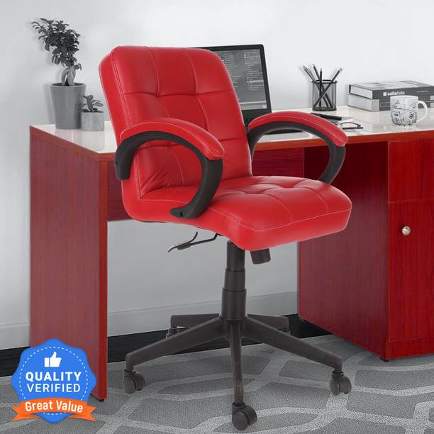 OAKLY Mid-Back Series Leatherette Office Executive Chair