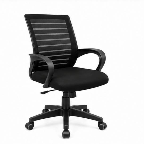 Luxaura furnitures Perfect Homes Ergonomic Boss Office Chair with Padded Seat Full-Grain Leather Office Adjustable Arm Chair