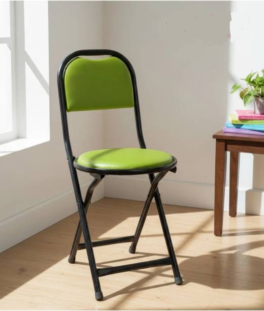 DPI Folding Stool Chair with Foot Rest for Home & Kitchen/Restaurant Cotton Study Folding Chair