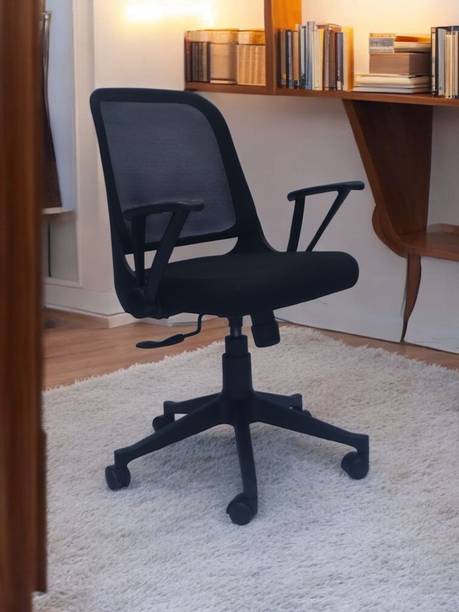 Faab International Faab "Flex Lite" Black MB Mesh Office Adjustable Arm Chair