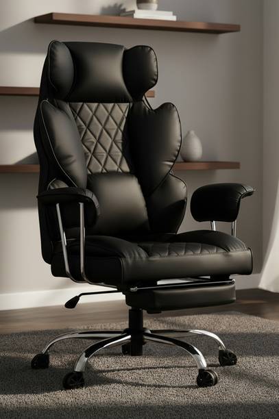 Drogo Ergonomic Computer Office for Work from Home 400LBS CushionSeat Armrest PU Leather Office Executive Chair