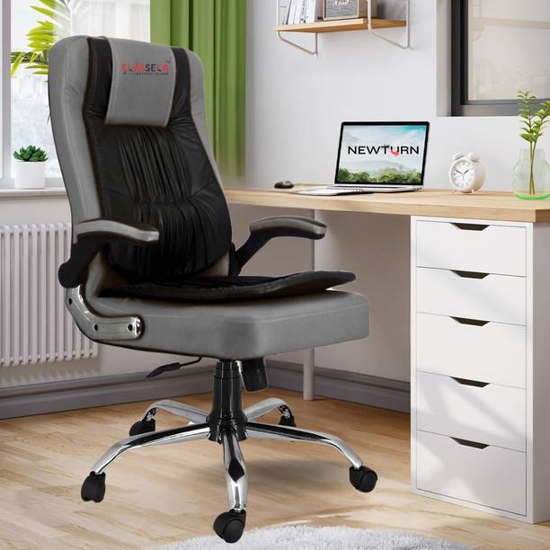 CLASSELA Commando Boss Adjustable handles office chair with 2 years Parts Wrty Leatherette Office Adjustable Arm Chair