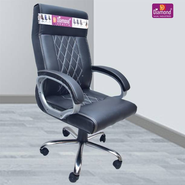 Diamond Super Leather High S2 Leatherette Office Adjustable Arm Chair