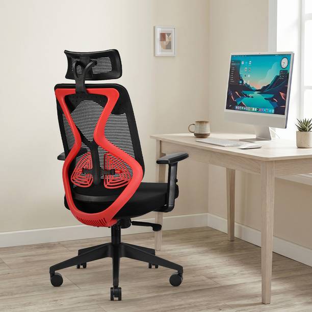 IAFA Ergolux High Back Ergonomic Office Chair with Heavy Duty Metal Base Mesh Office Adjustable Arm Chair