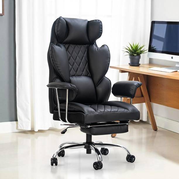 Drogo Ergonomic Computer Office for Work from Home 400LBS CushionSeat Armrest PU Leather Office Executive Chair