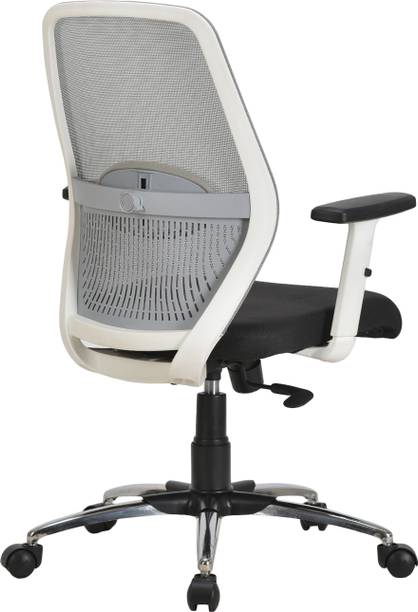 CRATVZ CZ777 Medium Back Ergonomic Chair with 3 Years Warranty, Home Desk Office Chair, Mesh Office Executive Chair