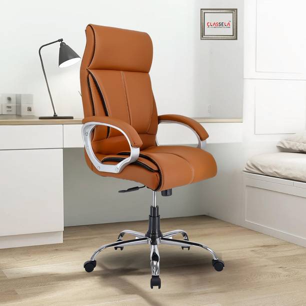 CLASSELA premium leatherette ergonomic Boss revolving office chair with 2 years Warranty Leatherette Office Executive Chair