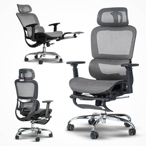 Drogo Ergonomic Office Chair/Computer Chair 3D Armrest, 2D Headrest & Lumbar Support Mesh Office Executive Chair