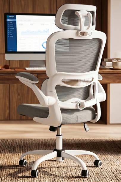 Drogo Ergonomic Office Chair for Work from Home Computer Chair with Lumbar Support Mesh Office Adjustable Arm Chair