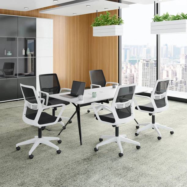 Godrej Interio Vurv Mid Back Fabric Study Arm Chair