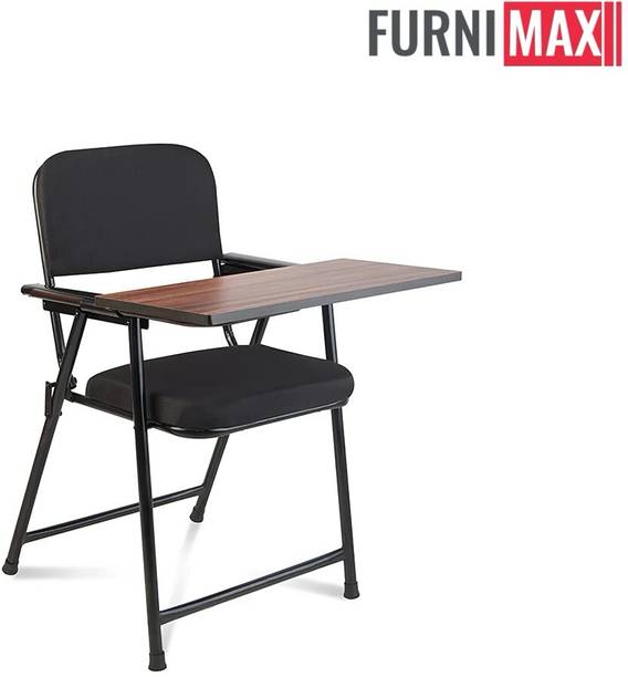 FURNIMAX Folding Study Chair With Cushion & Adjustable Writing Pad Fabric Study Folding Chair