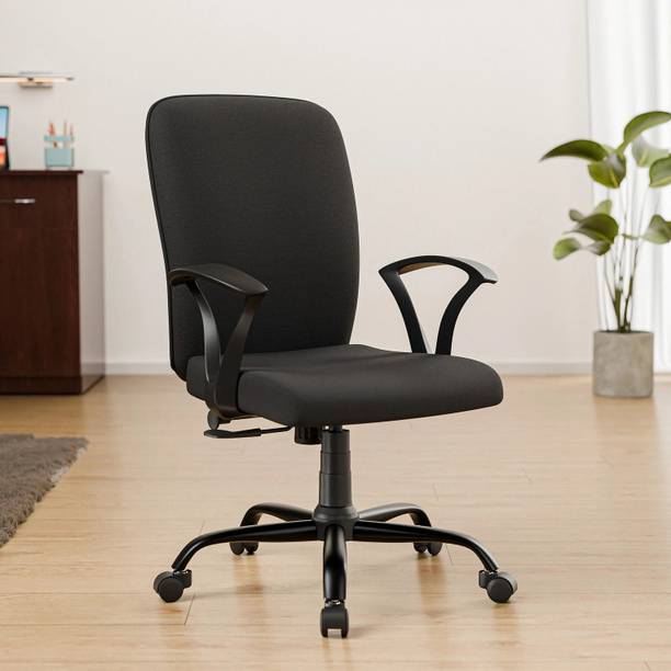 OffheMan Offheman Mid Back Ergonomic Fabric Office Adjustable Arm Chair