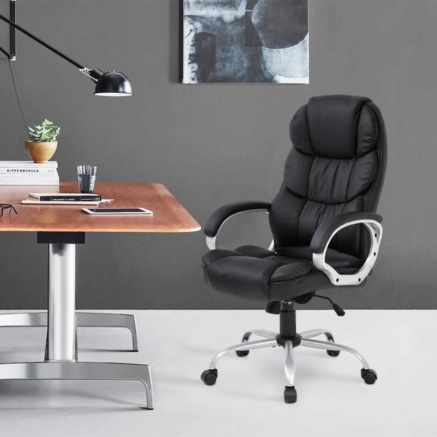 Oakcraft Oakcraft Office Chair High Back Computer Desk Chair, PU Leather Adjustable Leatherette Office Conference Chair