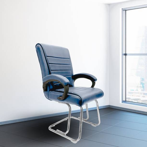 RW REST WELL Regal Comfortable Arm Chair| Ergonomic Relax Chair for Home,study,Reception Leatherette Office Visitor Chair