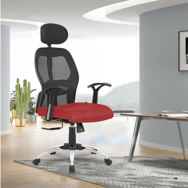 M.G Enterprises MGNEWPLUS350 Nylon Office Adjustable Arm Chair