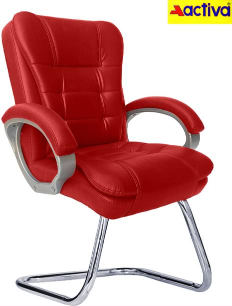 ACTIVA Act-612 Milford Double Cushion Premium Ergonomic Mid Back Leatherette Office Visitor Chair