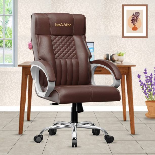beaatho Oxford High Back Ergonomic Revolving Chair Leatherette Office Executive Chair