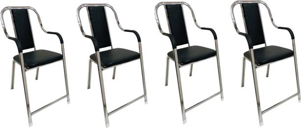 TARUN GRAMUDYOG visitor Chair without wheel for Home Office study reception Leatherette Office Arm Chair
