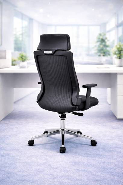 OakAura ErgoMaster Pro | Ergonomic Office Chair for Home & office | Fabric Office Adjustable Arm Chair