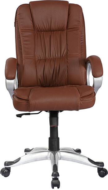 Adiko High Back Executive Chair in TAN Leatherette Office Executive Chair
