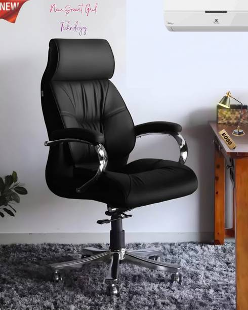 AASHRA ENTERPRISES E.A LUXURY S-90 PRO HIGH Back With TORSHAN TECHNOLOGY for Extra Comfort Premium Leatherette Office Arm Chair