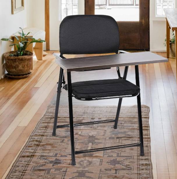 CLASSELA Metal A1 Folding Desk/Kids/study/work from home Chair with Writing Pad Fabric Study Folding Chair