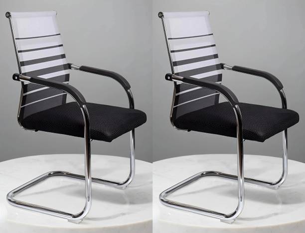 Decent Hut Office Study Computer Library Visitor with Arm Rest Fabric Office Visitor Chair