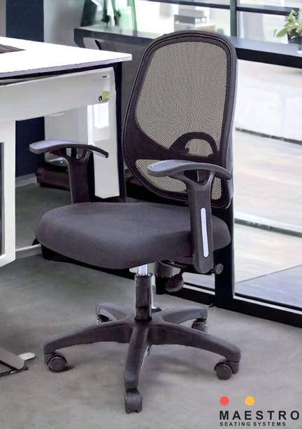 AAREE Mesh Back Chair Adjustable Height and Tilt Office Chair Fabric Office Conference Chair