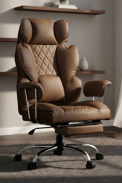 Drogo Ergonomic Computer Office Chair for Work from Home 400LBS CushionSeat Armrest PU Leather Office Executive Chair
