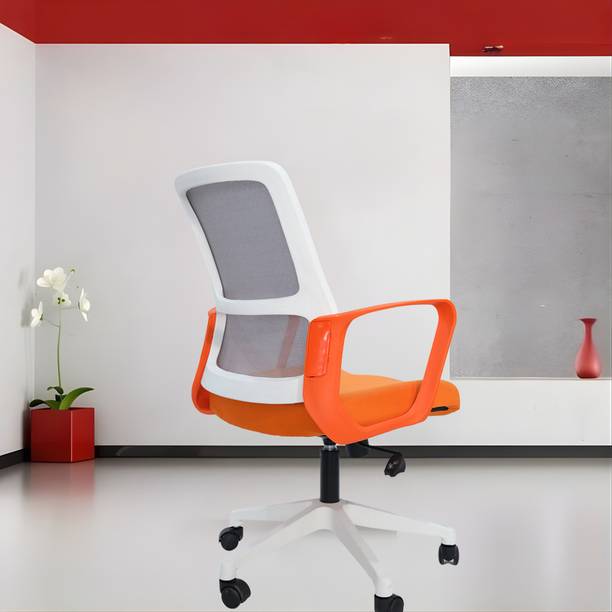 Styluxseatingsystem Elanzo Ergonomic Mid-Back Mesh Office Chair Fabric Office Adjustable Arm Chair