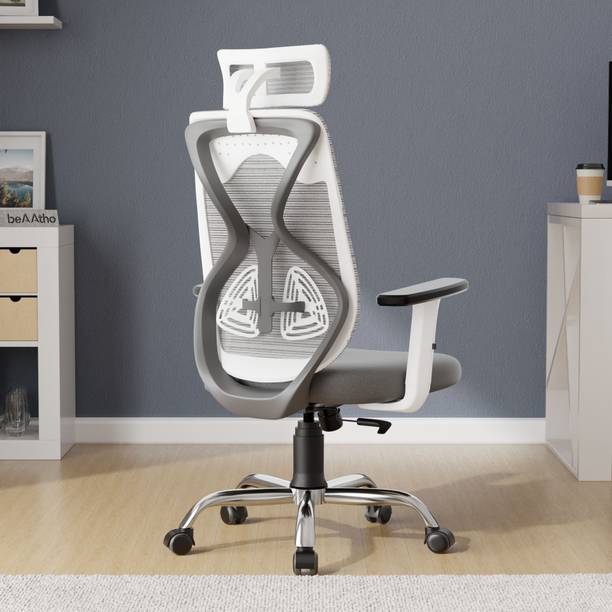 beaatho Dusk High Back Ergonomic Revolving Nylon Office Adjustable Arm Chair