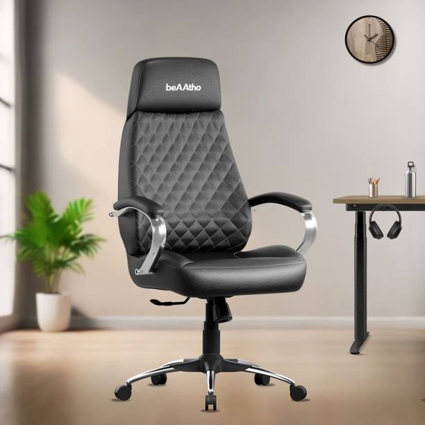 beaatho Zen | High Back Revolving Chair with Integrated Lumbar Support Leatherette Office Executive Chair