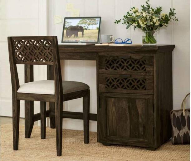 FURNISQUARE Sheesham Wood Computer/Study Table Work From Home Solid Wood Study Table