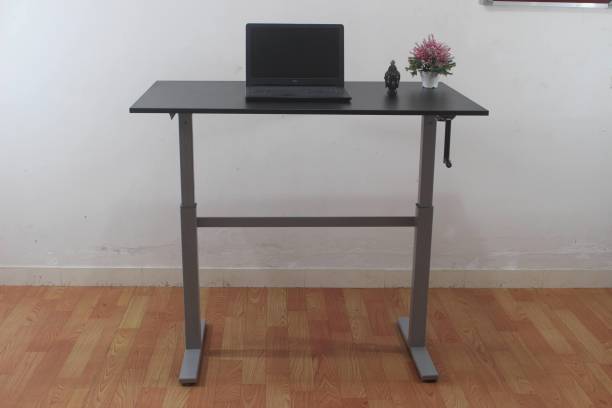 Kuffalo Manual Height Adjustable Desk with 2 Stage. Engineered Wood Multipurpose Table