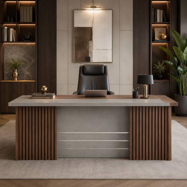ardasinterior Apex Executive Desk Engineered Wood Office Table