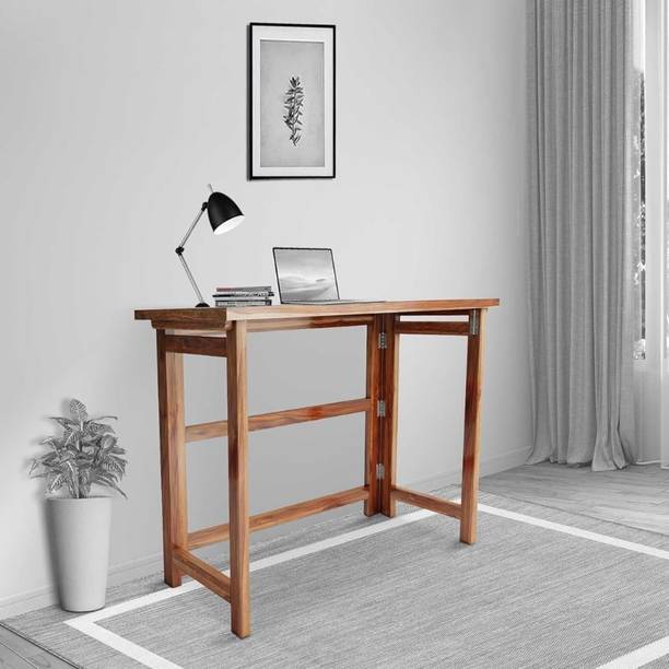 MTANK Foldable Writing Laptop and Study Table For Home Office Work Desk Solid Wood Study Table