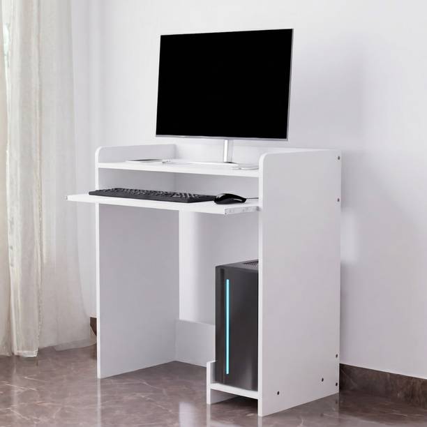 neuspace Nord Computer Study Table with Keyboard Tray & CPU Stand Engineered Wood Study Table